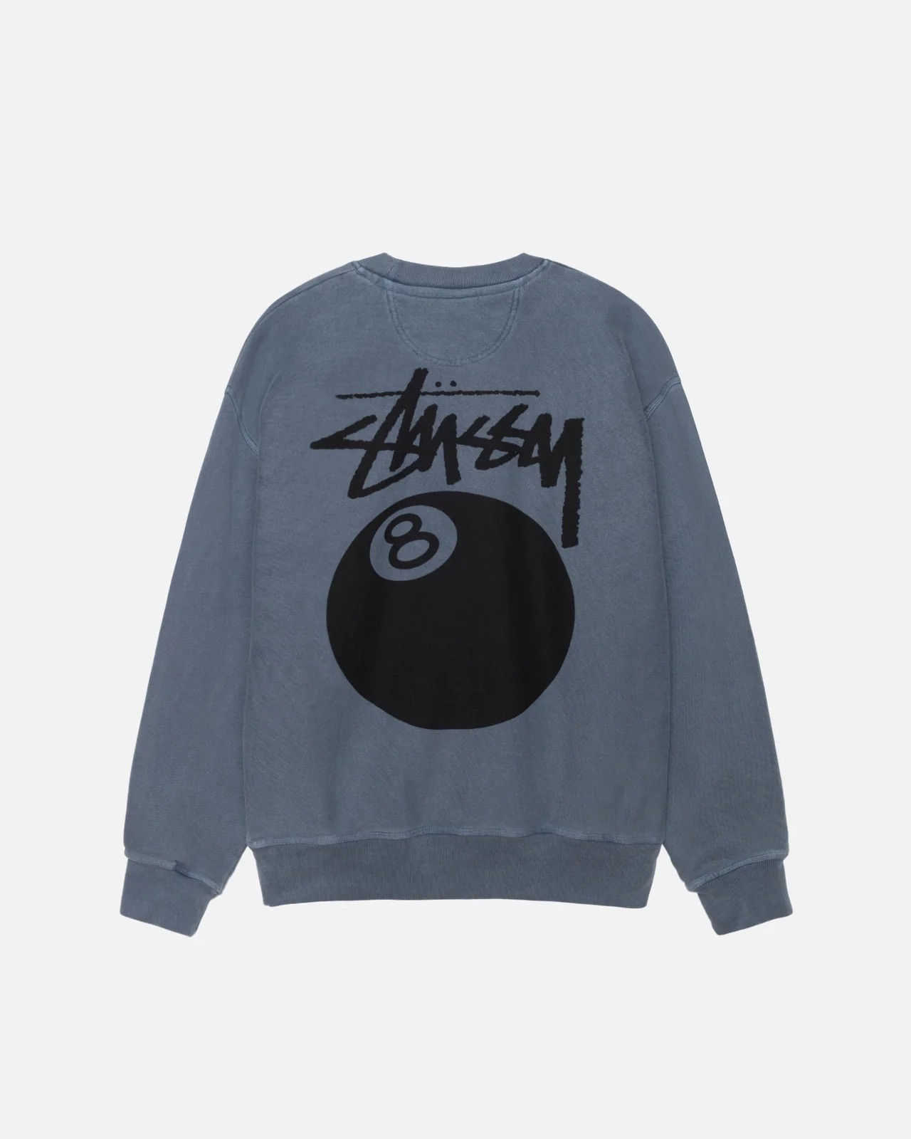 Stüssy 8 Ball Crew Sweatshirt Pigment Dyed 'Navy'