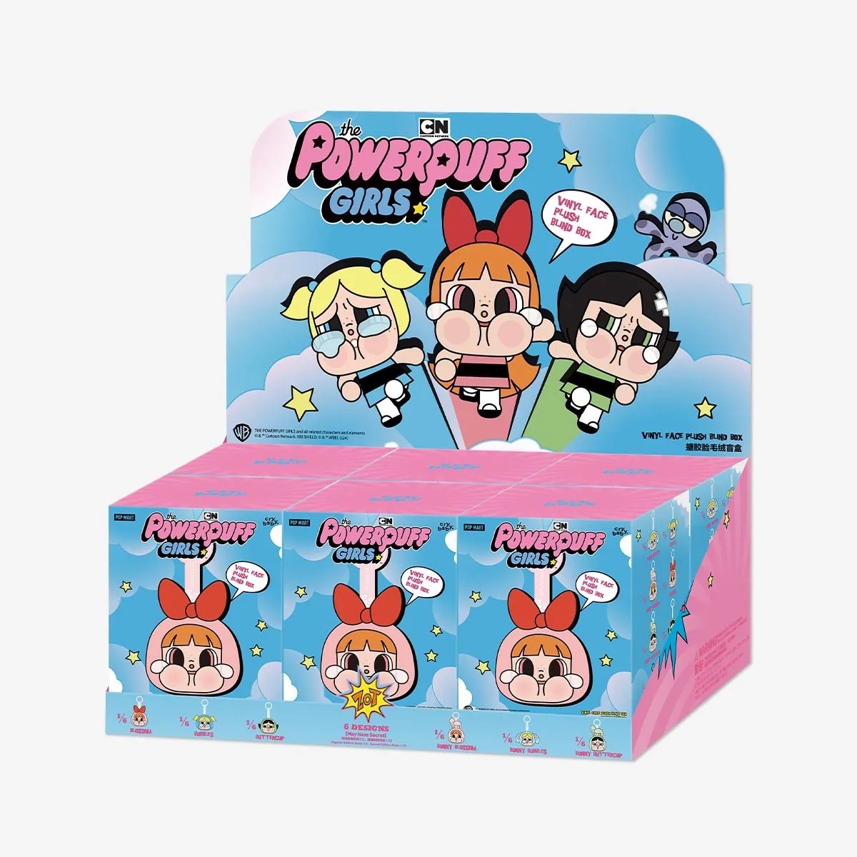Pop Mart CRYBABY × Powerpuff Girls Series-Vinyl Face Plush Blind Box