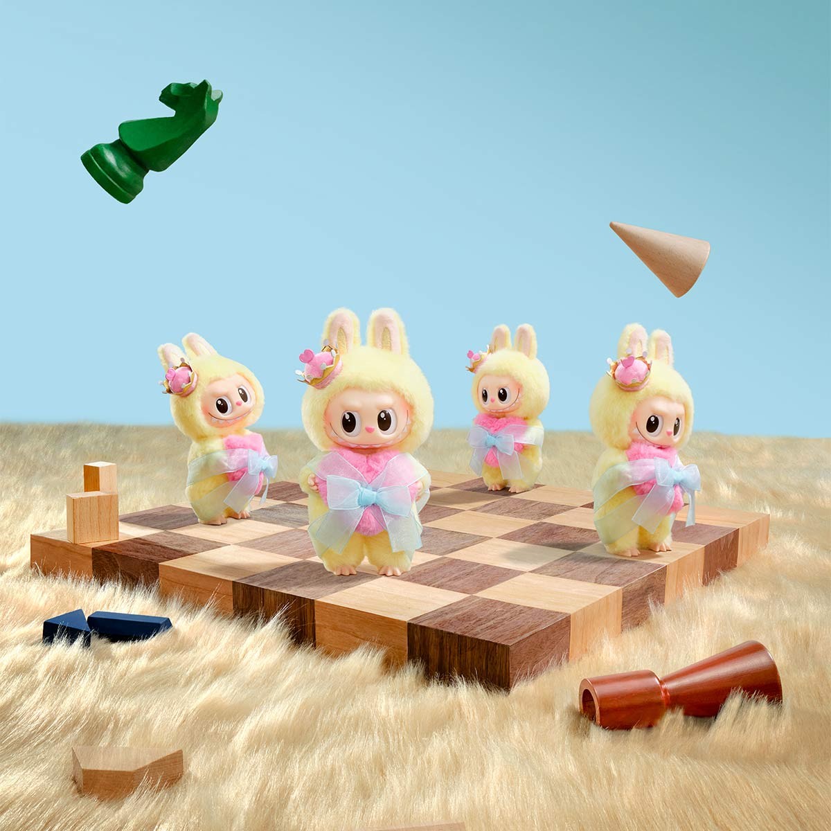Pop Mart THE MONSTERS Let's Checkmate Series- Vinyl Plush Hanging Card