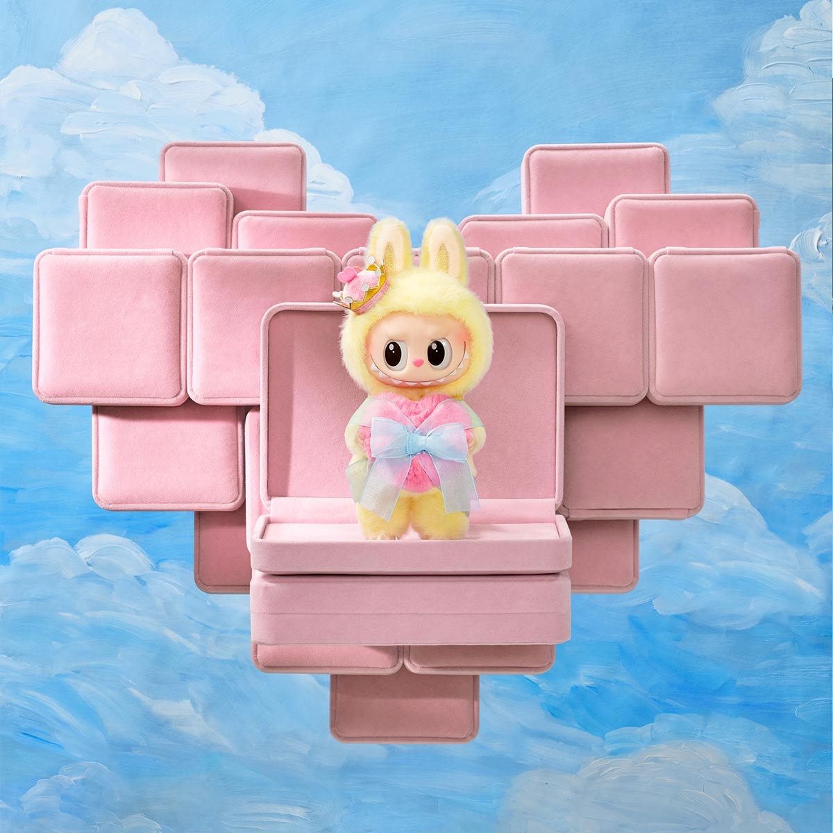 Pop Mart THE MONSTERS Let's Checkmate Series- Vinyl Plush Hanging Card