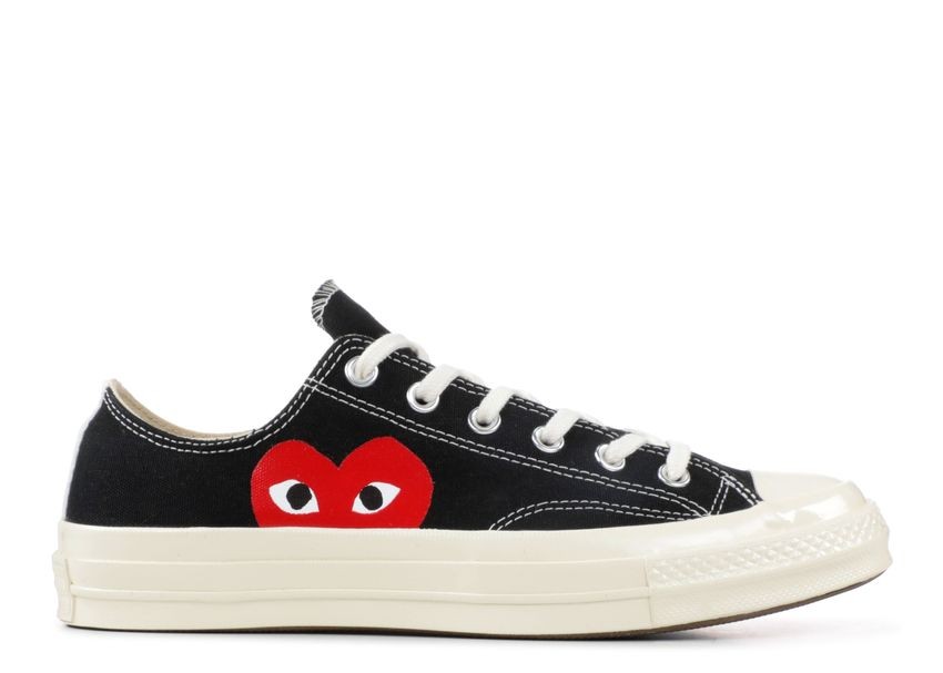 Comme Des Garçons Play x Converse Chuck 70 Low Big Heart Black