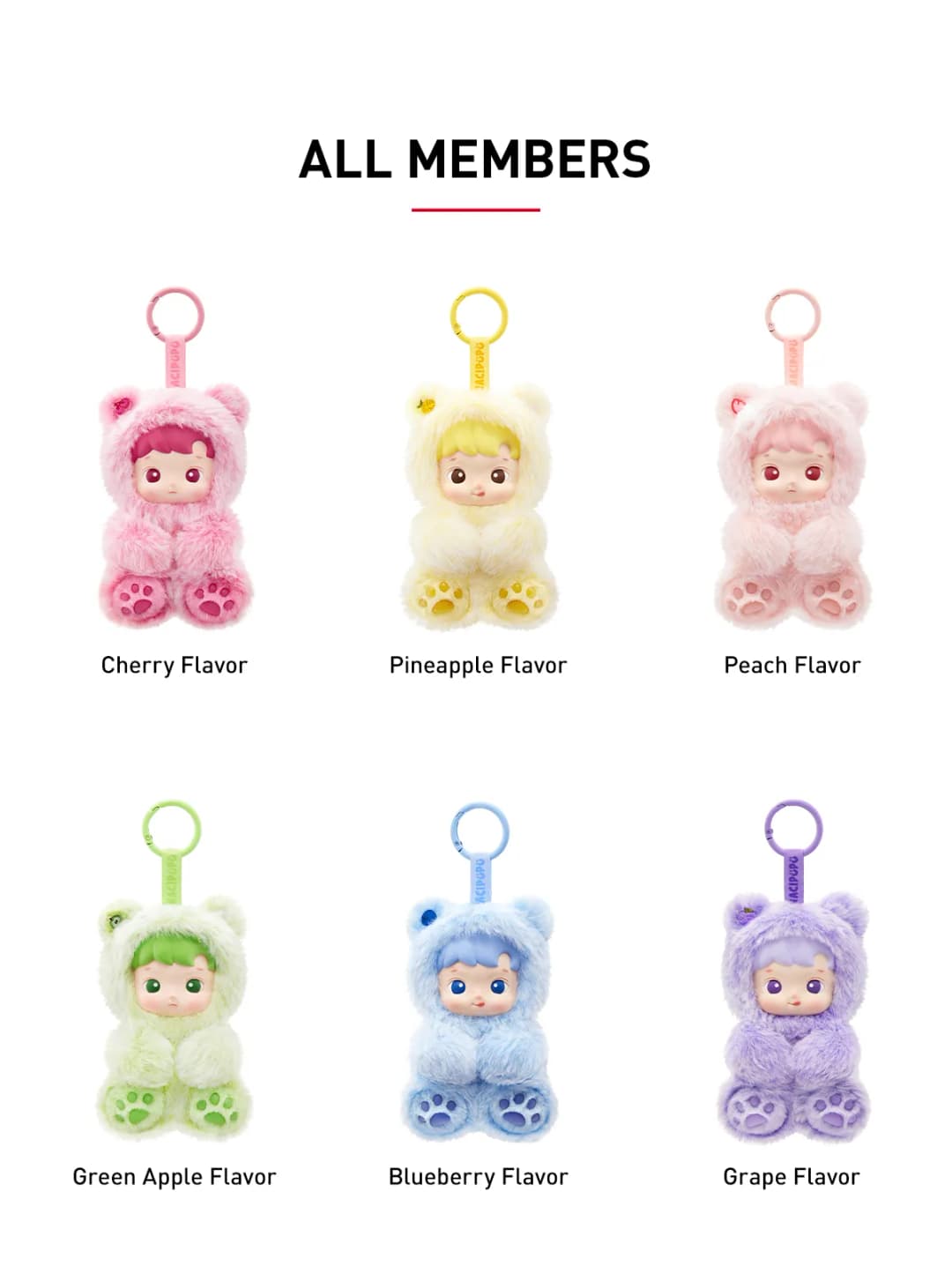 その他 hacipupu Pop Mart HACIPUPU Gummy Bear Series-Vinyl Plush Pendant Blind Box