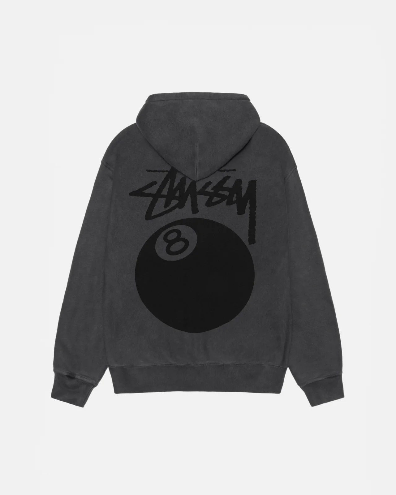 Stüssy 8 Ball Zip Hoodie Pigment Dyed 'Black'