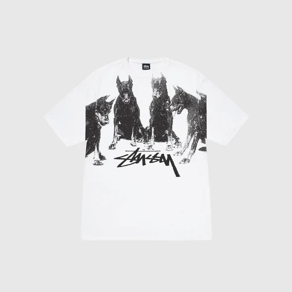 Stüssy Dobermans Tee 'White'