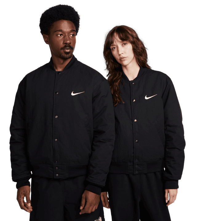 Stüssy x Nike Reversible Varsity Jacket 'Black'