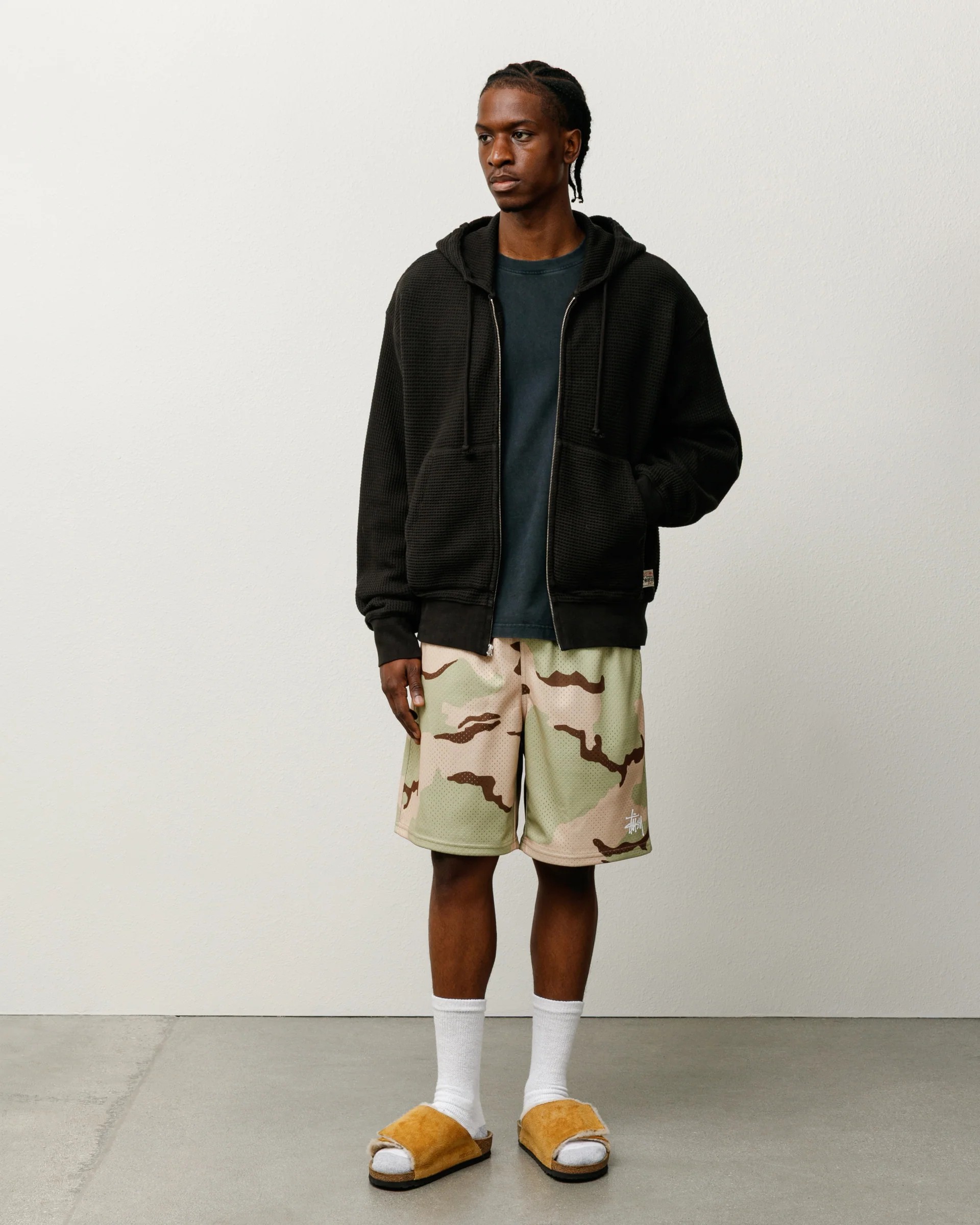 Stüssy Basic Mesh Short 'Sand Camo'