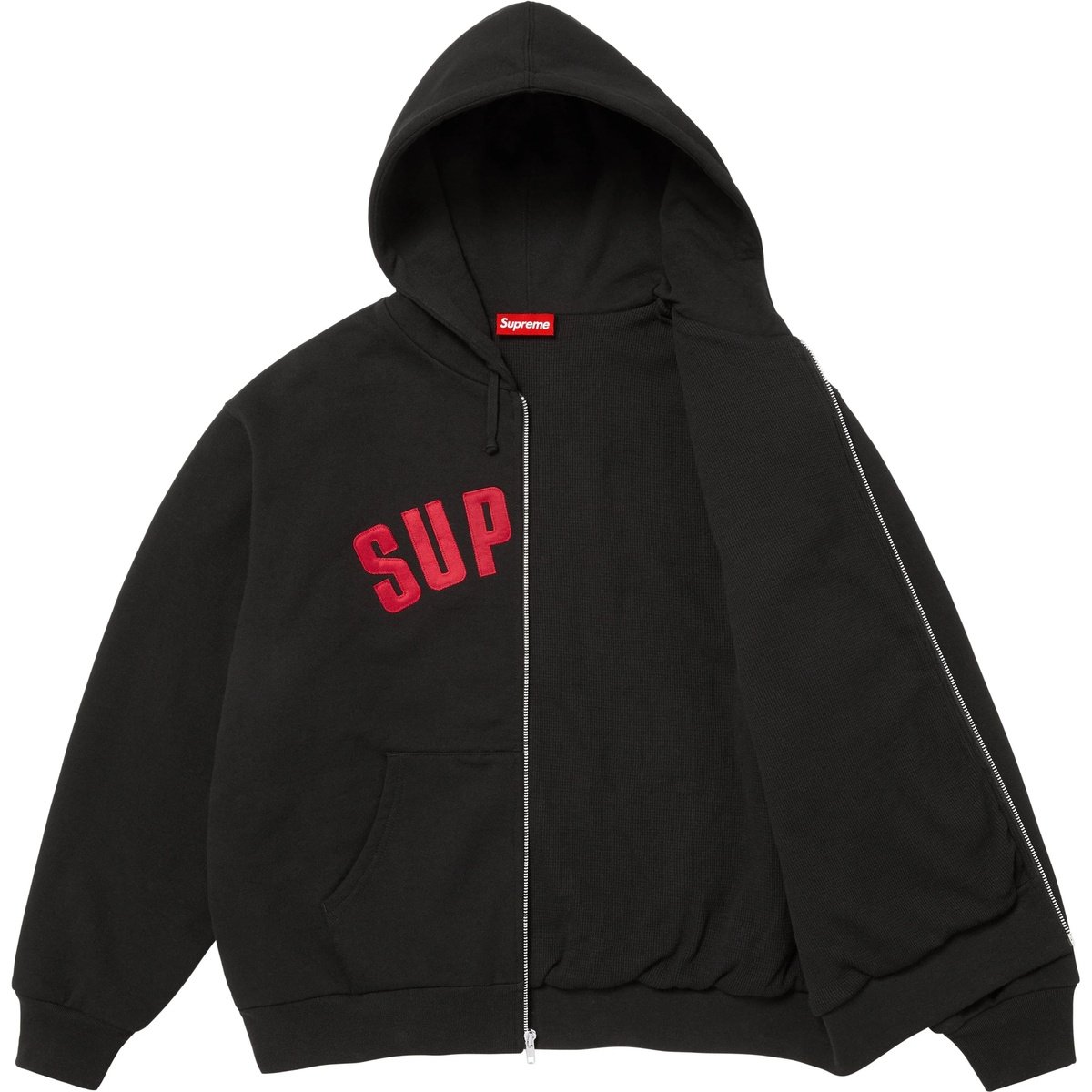 Supreme Arc Thermal Zip Up Hooded Sweatshirt - 'Black' 