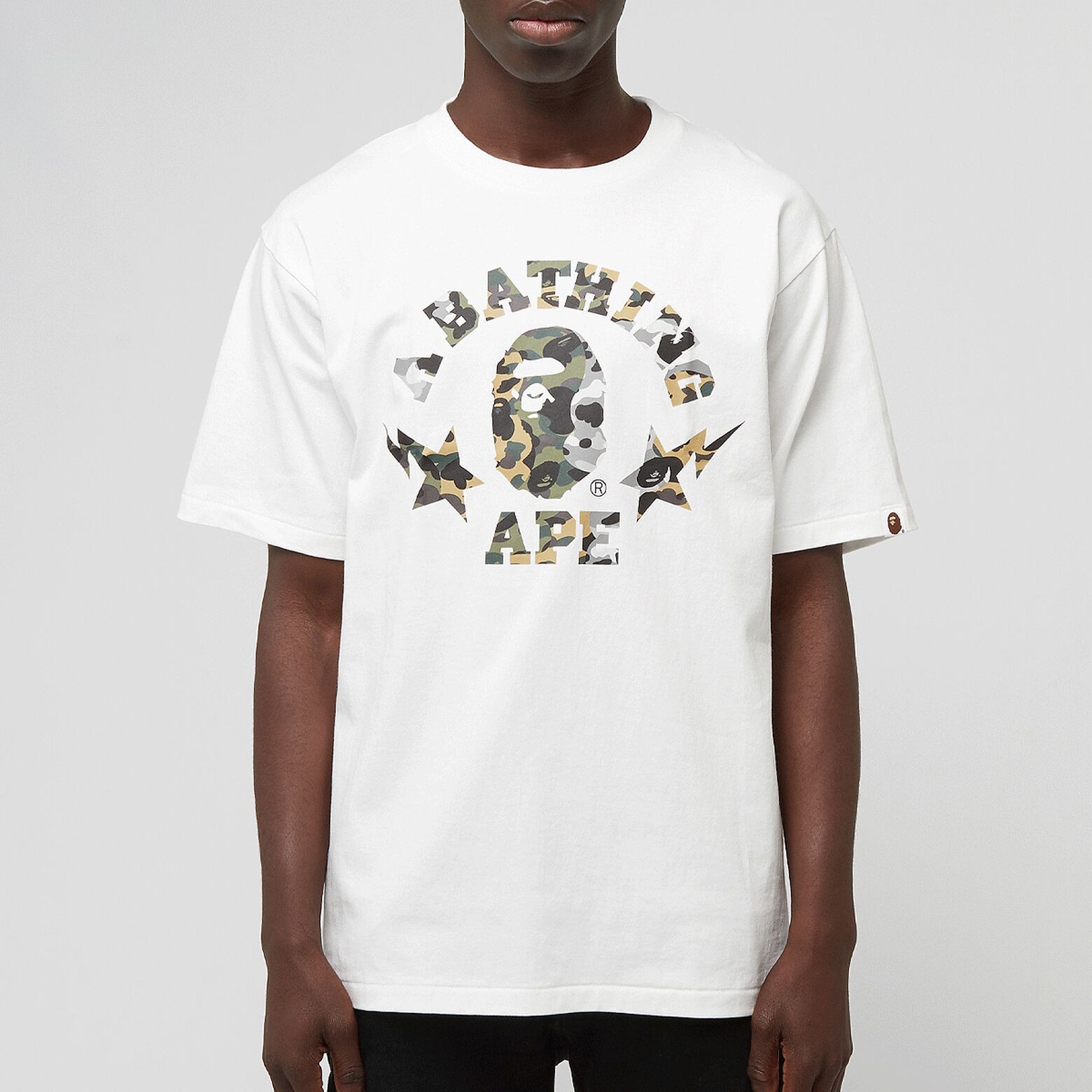 A Bathing Ape 1st Camo Crazy Sta College Tee