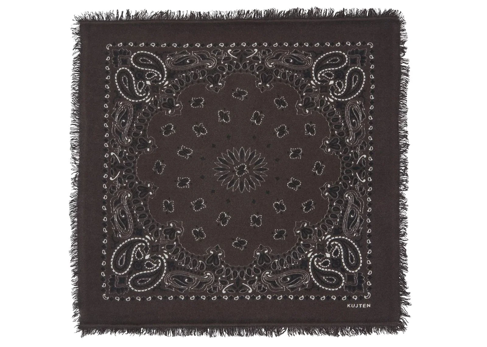 Kujten Hachi Cashmere Bandana 'Brown'