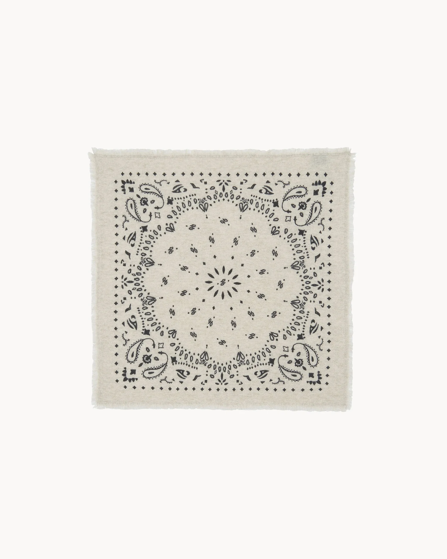 Kujten Small Cashmere Bandana Hachi -'Oats White'