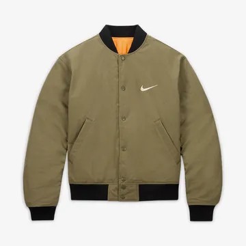 Stüssy x Nike Reversible Varsity Jacket 'Olive'