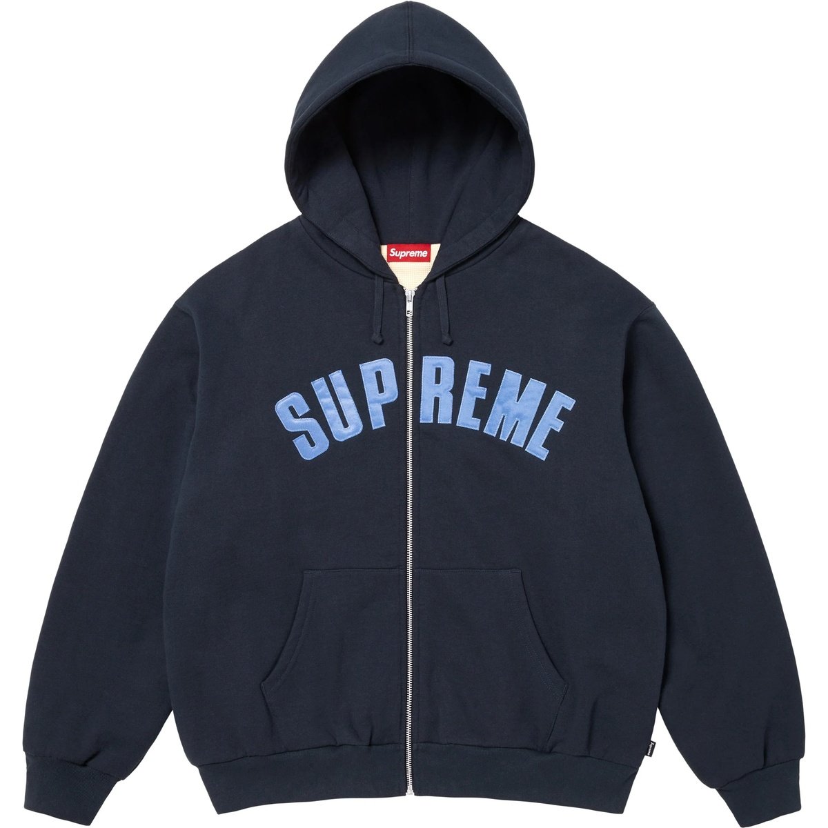 Supreme Arc Thermal Zip Up Hooded Swearshirt - 'Navy'
