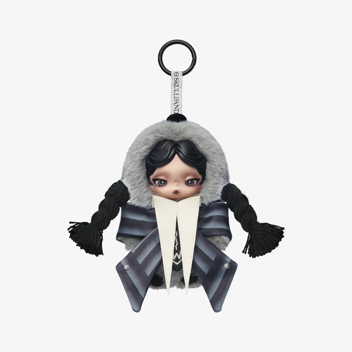 Pop Mart SKULLPANDA × Wednesday Plush（Nevermore Academy Uniform Version）