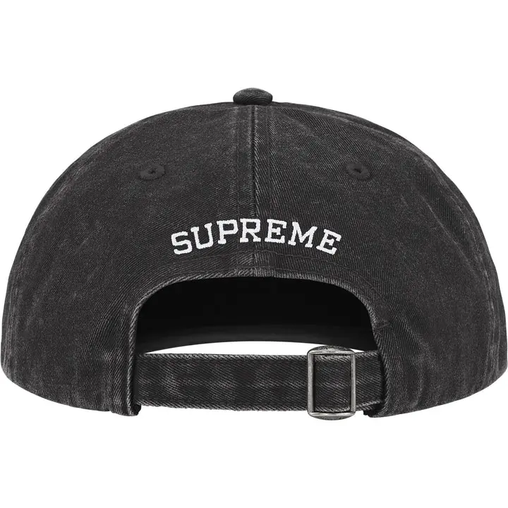 Supreme Italy 6 Panel Hat - 'Black'