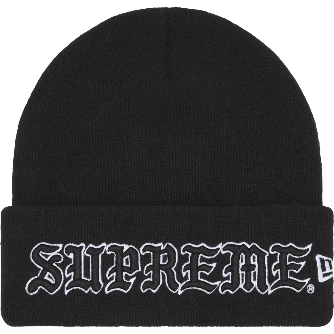 Supreme x New Era Old English Beanie