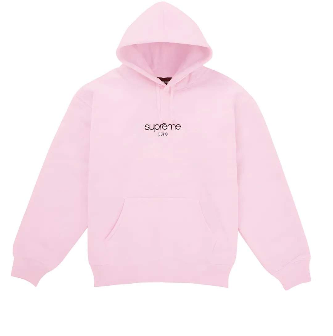Supreme Classic Logo Shop Paris Sweatshirt - 'Pink'