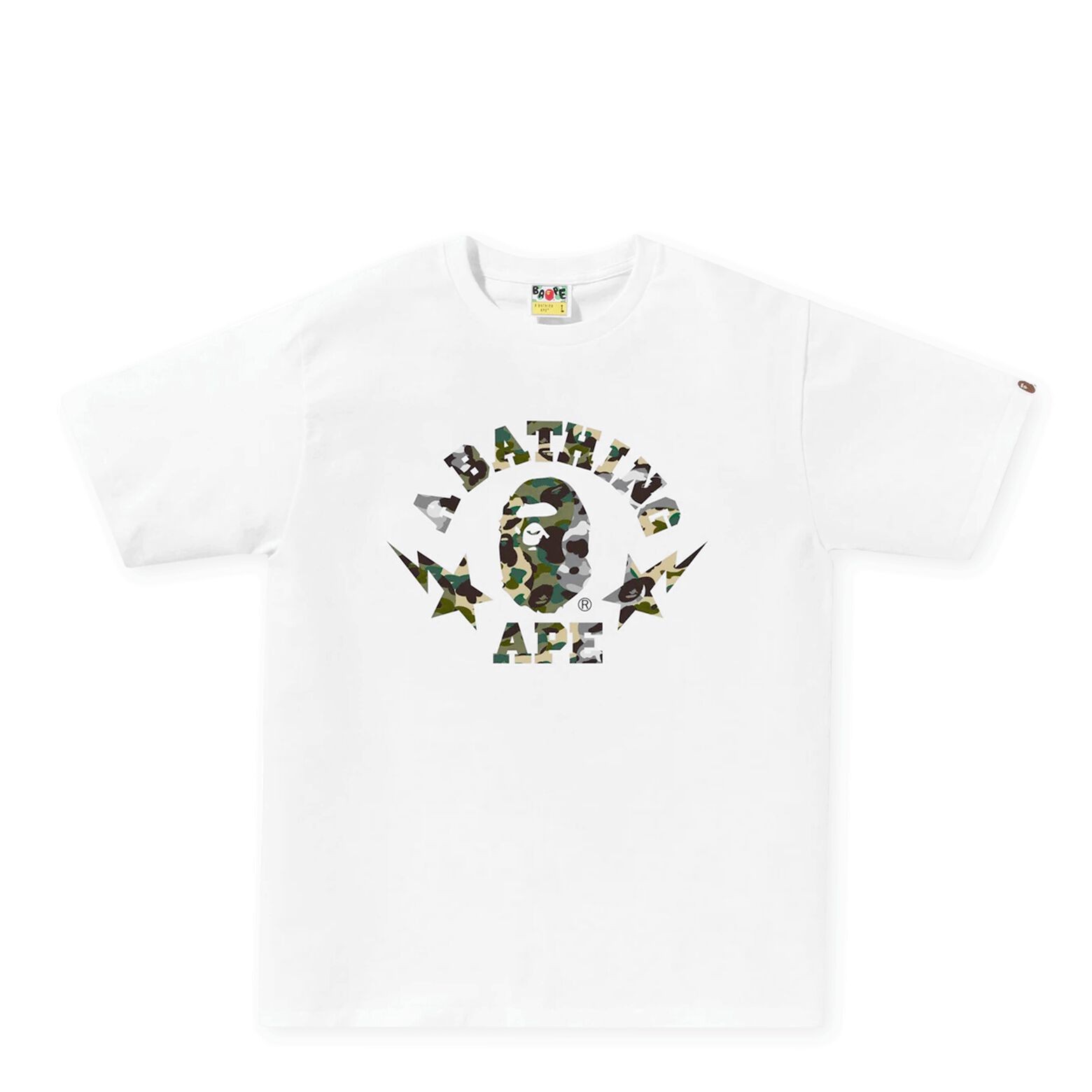 A Bathing Ape 1st Camo Crazy Sta College Tee