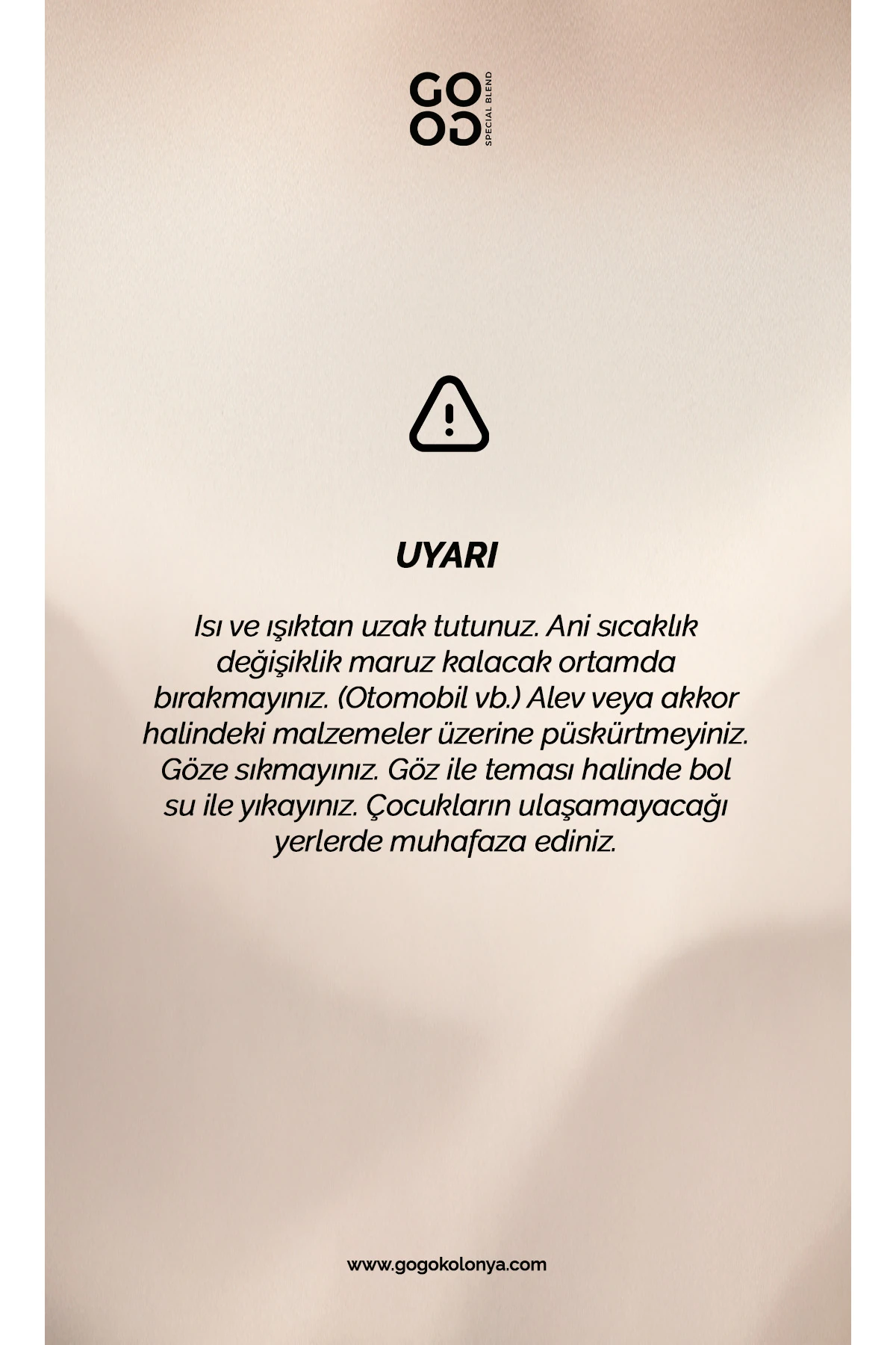 Gogo Aqua Kolonya 250ml Cam Şişe