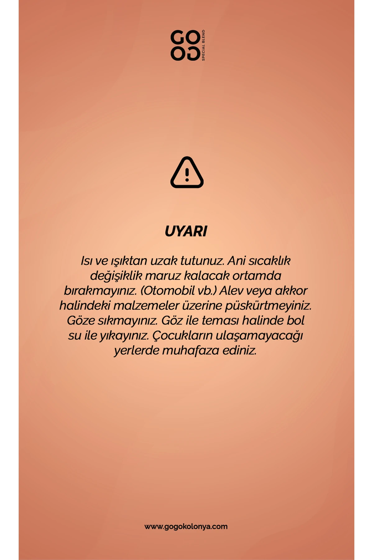 Gogo Love Kolonya 250ml Cam Şişe