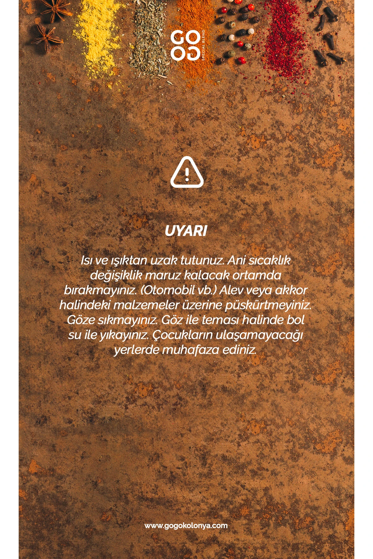 Gogo Spice Kolonya 250ml Cam Şişe