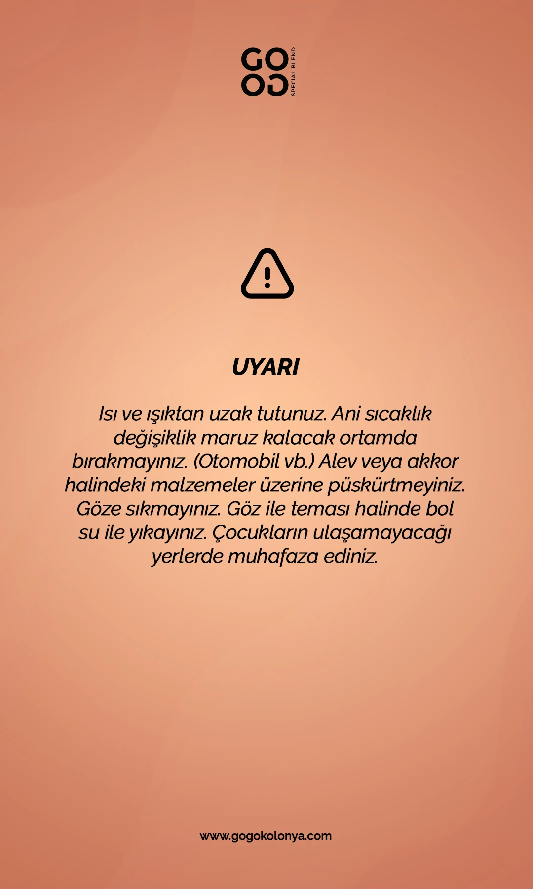 Gogo Love Kolonya 250ml Cam Şişe - 15 Adet