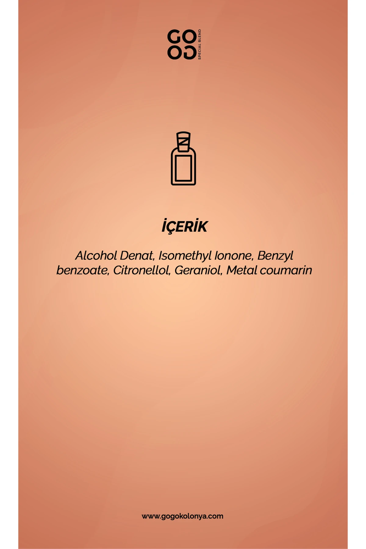 Gogo Love Kolonya 250ml Cam Şişe