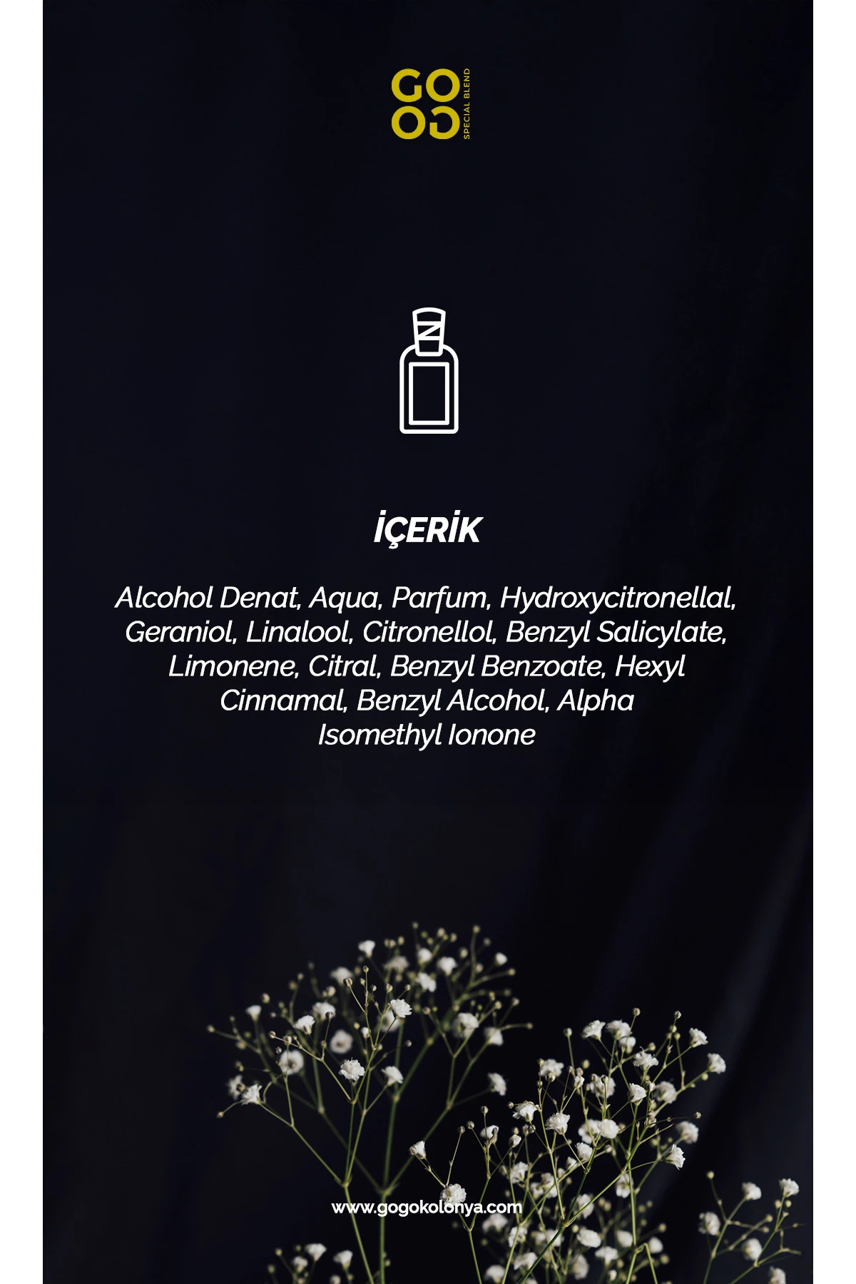 Gogo Fresh Blossom Kolonya 250ml Cam Şişe