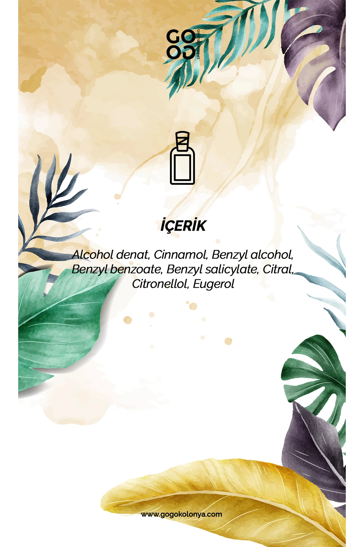 Gogo Tropikal Kolonya 250ml Cam Şişe