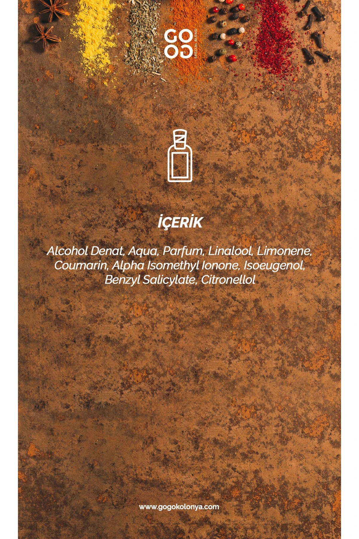 Gogo Spice Kolonya 250ml Cam Şişe