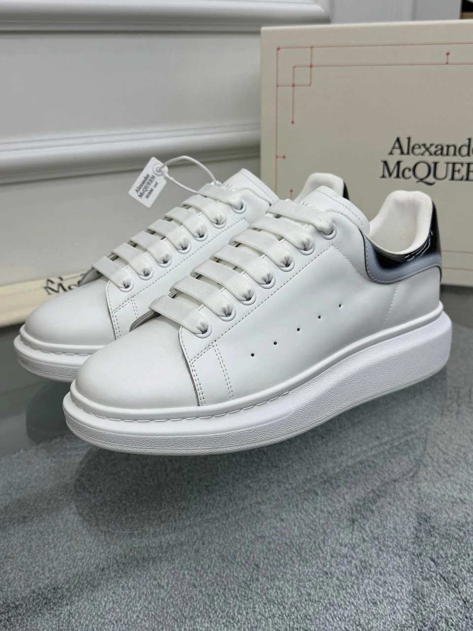Oversize Beyaz Erkek Deri Sneaker
