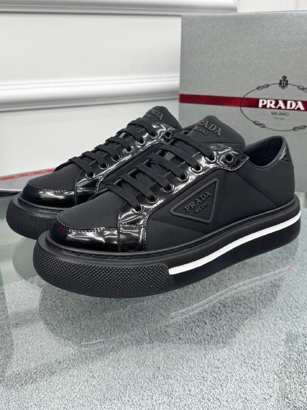 Logo Detaylı Siyah Erkek Sneaker