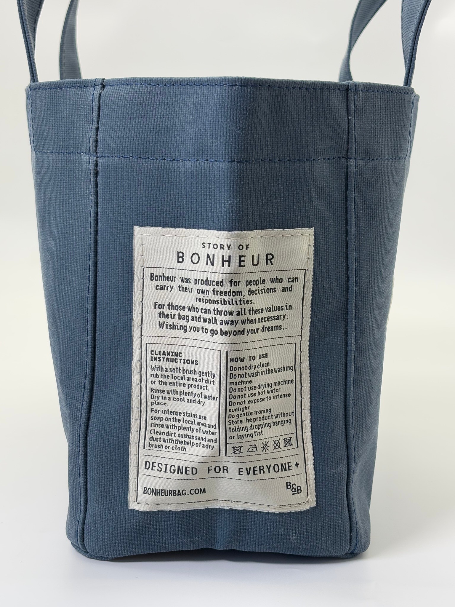 THE B+BAG PARİSİAN BLUE KANVAS ÇANTA