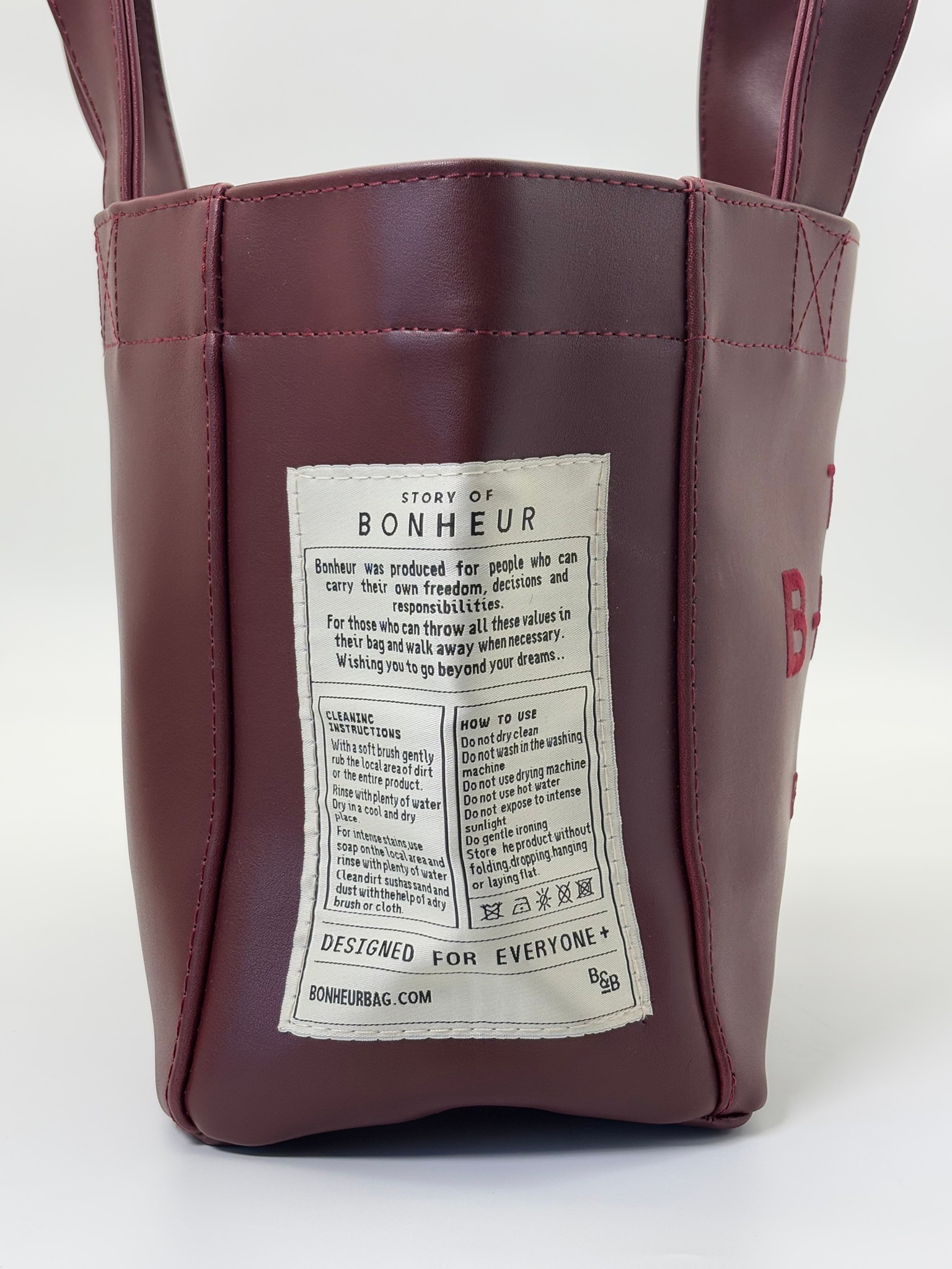 THE B+BAG KIRMIZI KANVAS ÇANTA