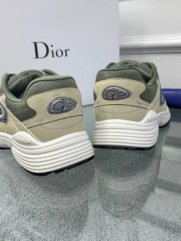 Logo Detaylı Yeşil Bej Erkek Sneaker