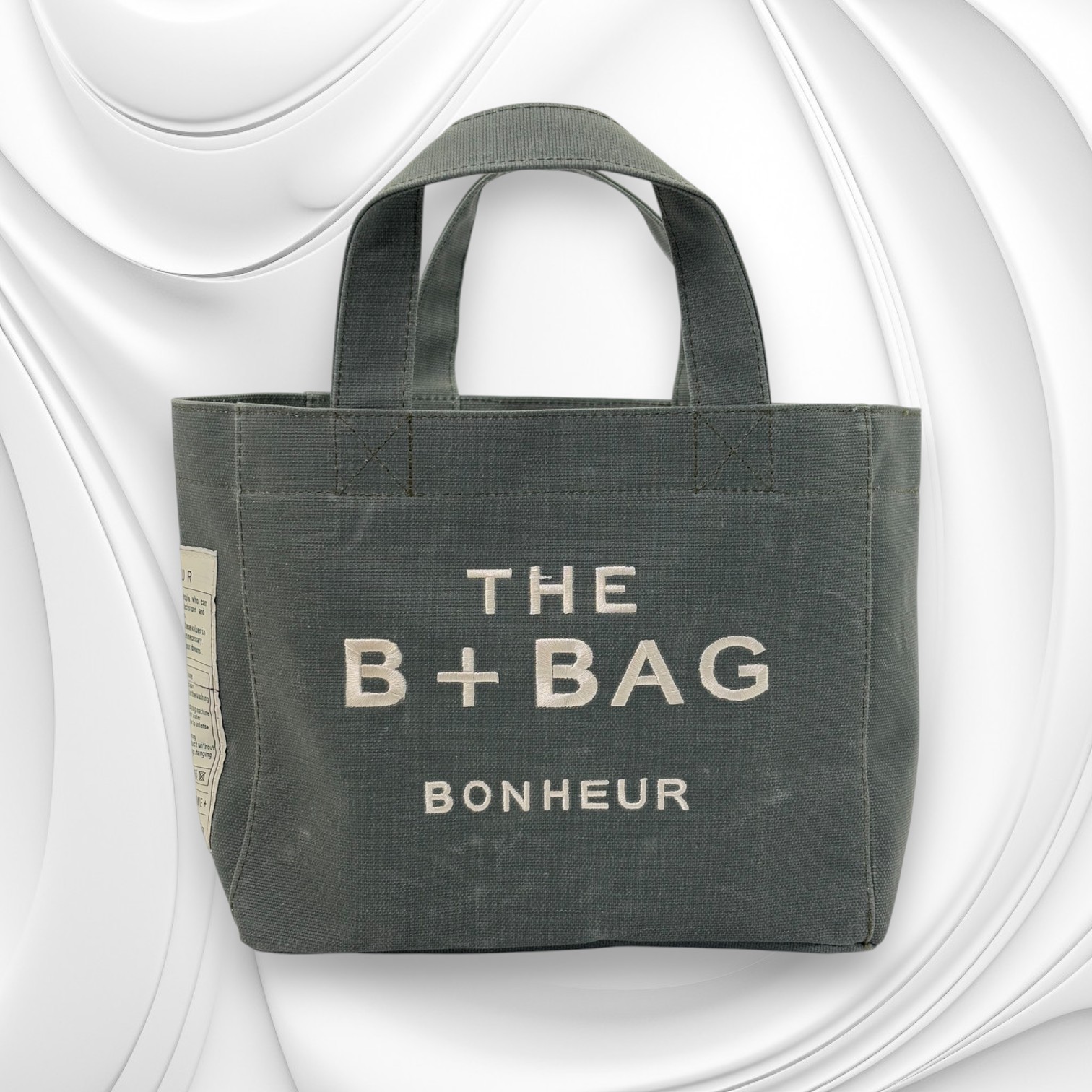THE B+BAG MİNT GREEN KANVAS ÇANTA