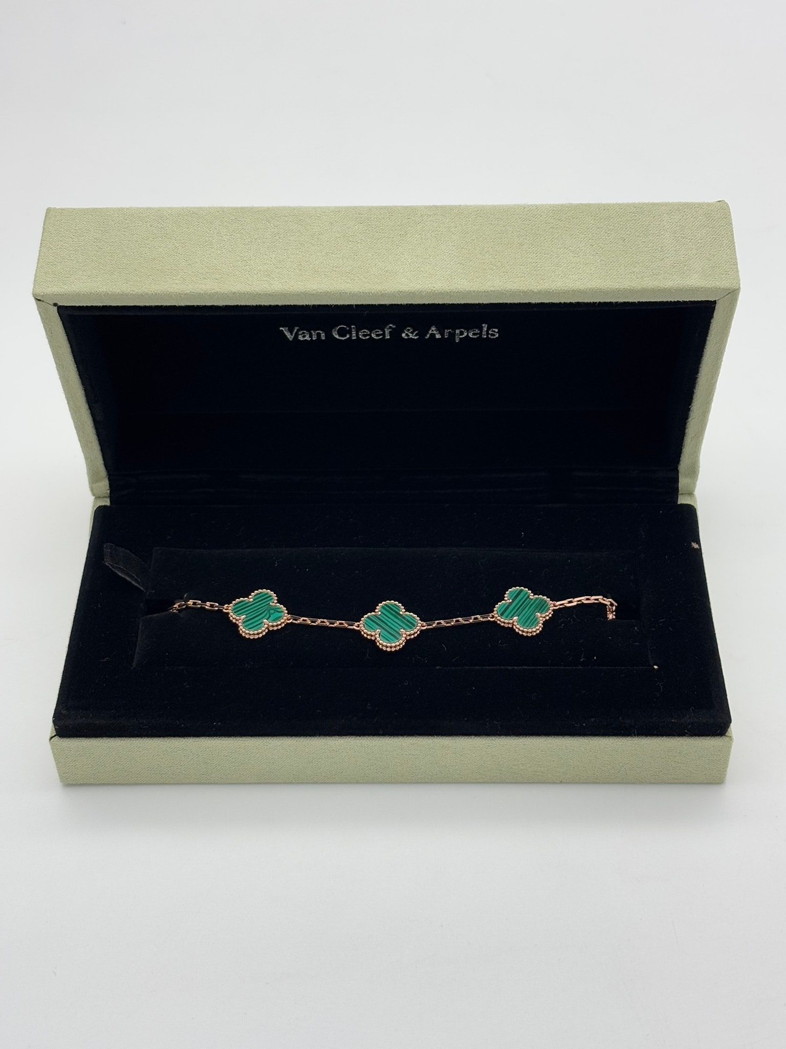 Gold Yeşil Taşlı İthal Bileklik