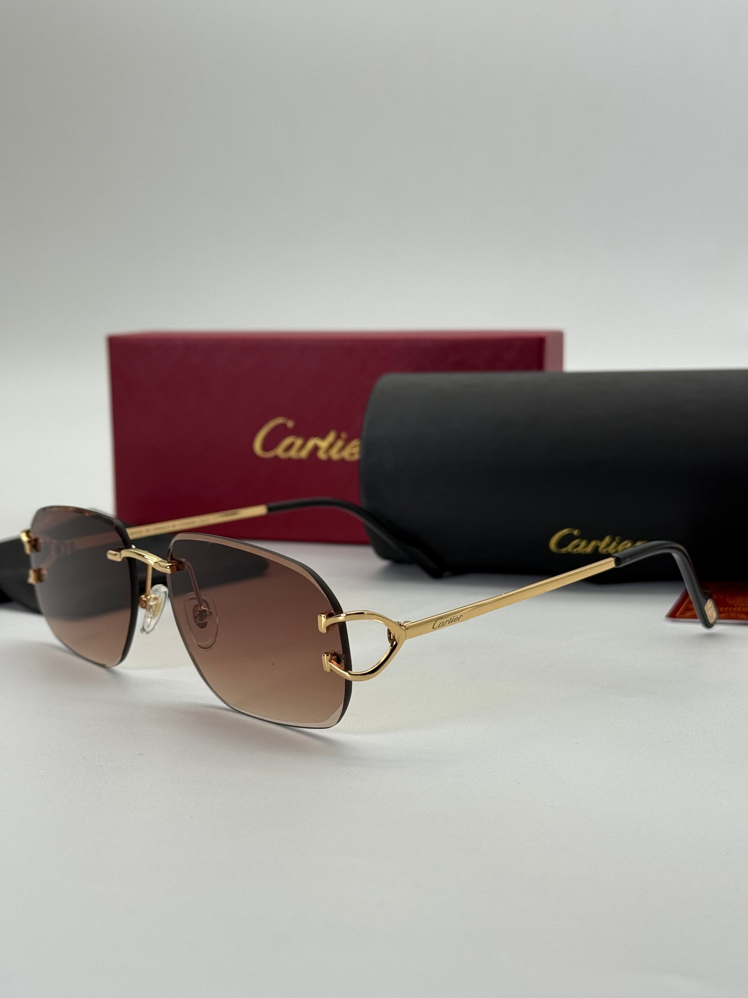 Renkli Cam Detaylı Full Set Güneş Gözlüğü