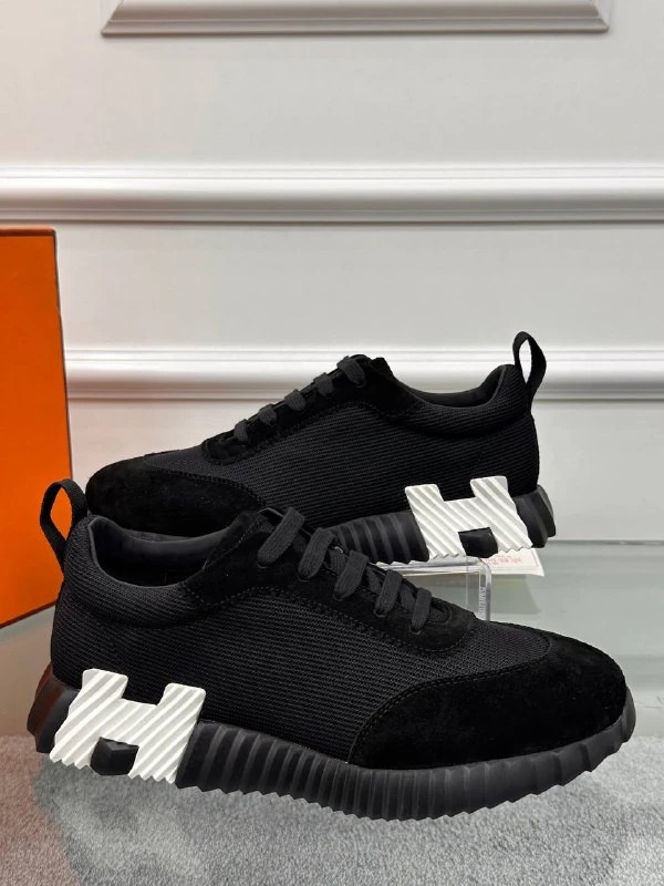 Logo Detaylı Siyah Erkek Sneaker