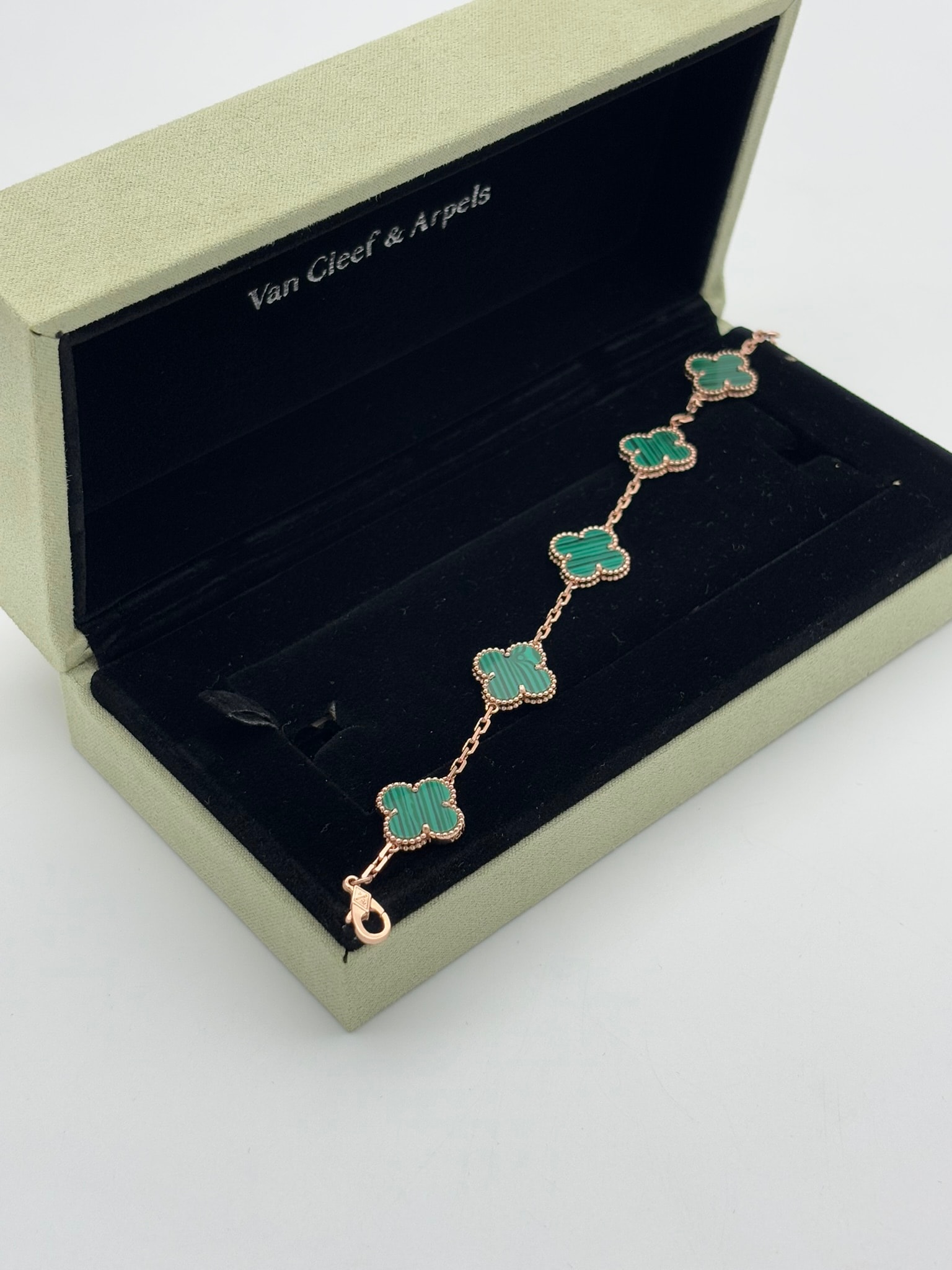 Gold Yeşil Taşlı İthal Bileklik