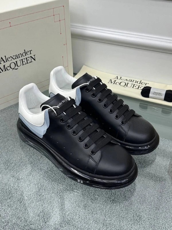 Oversize Siyah Erkek Deri Sneaker