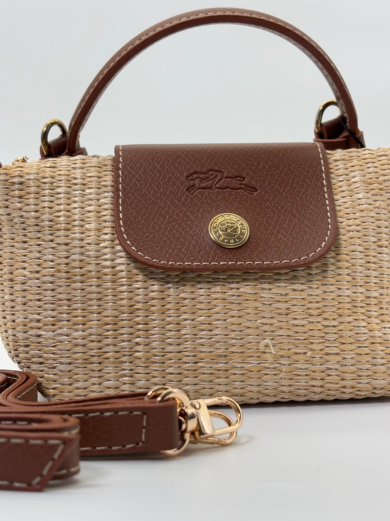 LONGCHAMP LE PLİAGE AÇIK HASIR XS EL ÇANTASI 