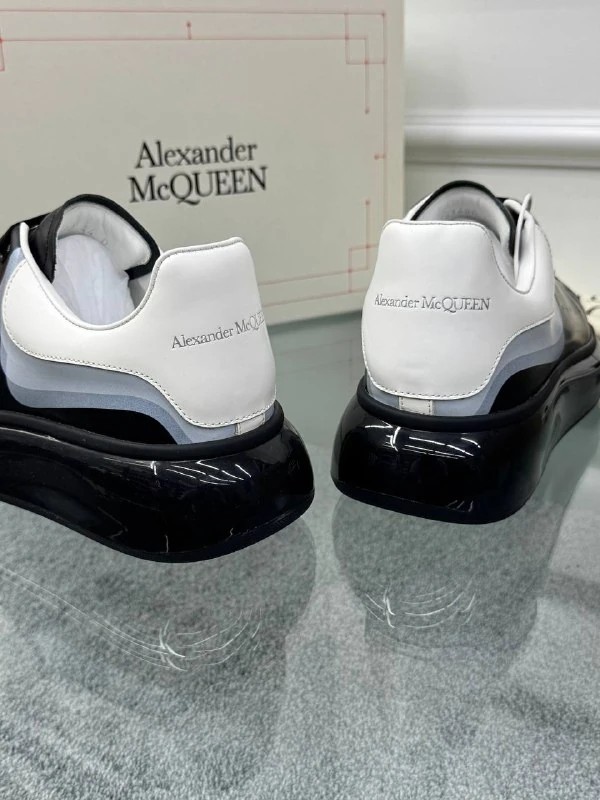 Oversize Siyah Erkek Deri Sneaker
