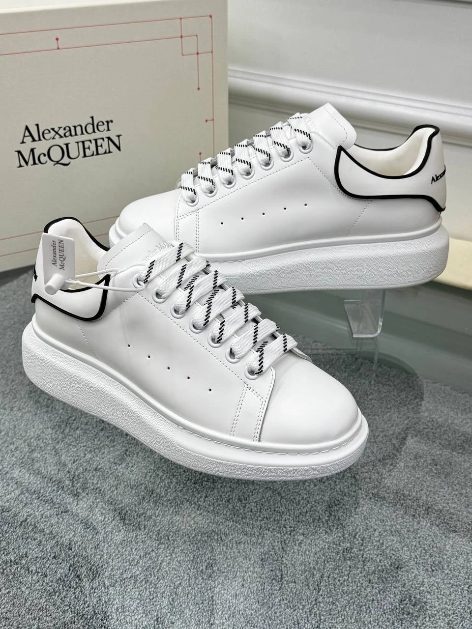 Oversize Beyaz Erkek Deri Sneaker