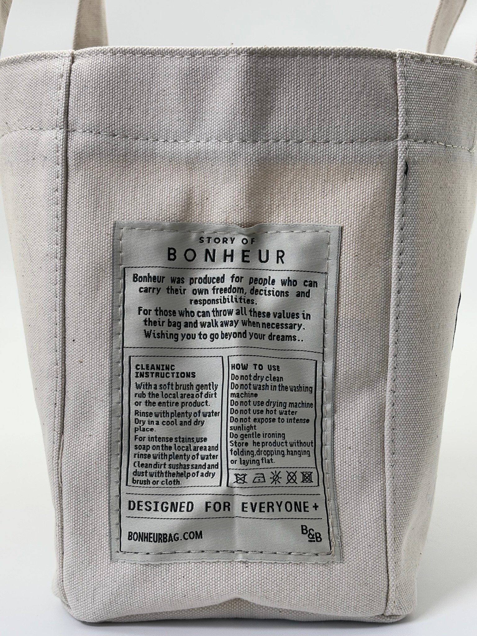 THE B+BAG COCONUT KANVAS ÇANTA