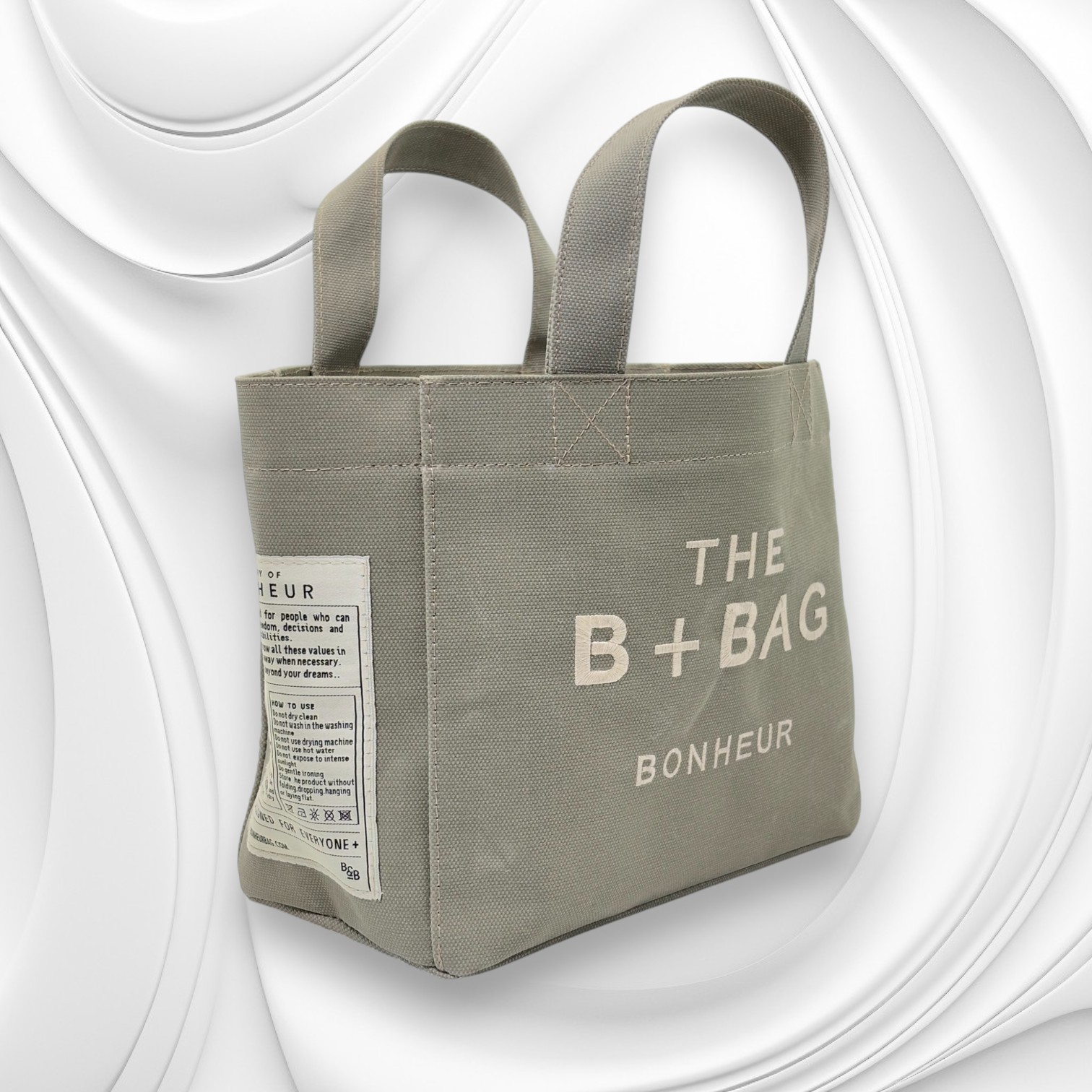 THE B+BAG MİLKY GREEN KANVAS ÇANTA