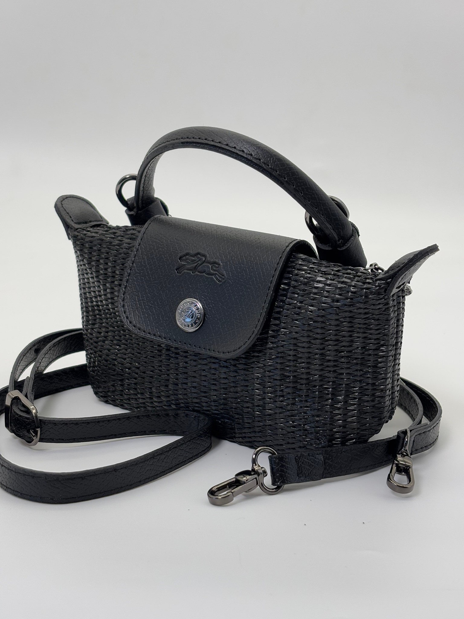 LONGCHAMP LE PLİAGE SİYAH XS EL ÇANTASI 