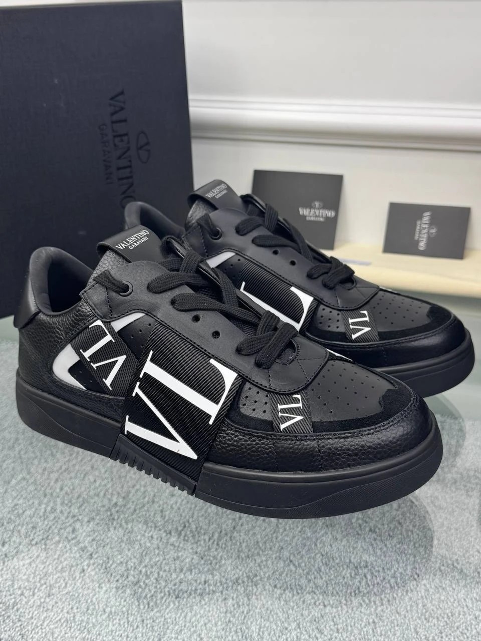 Logo Detaylı Deri Erkek Sneaker