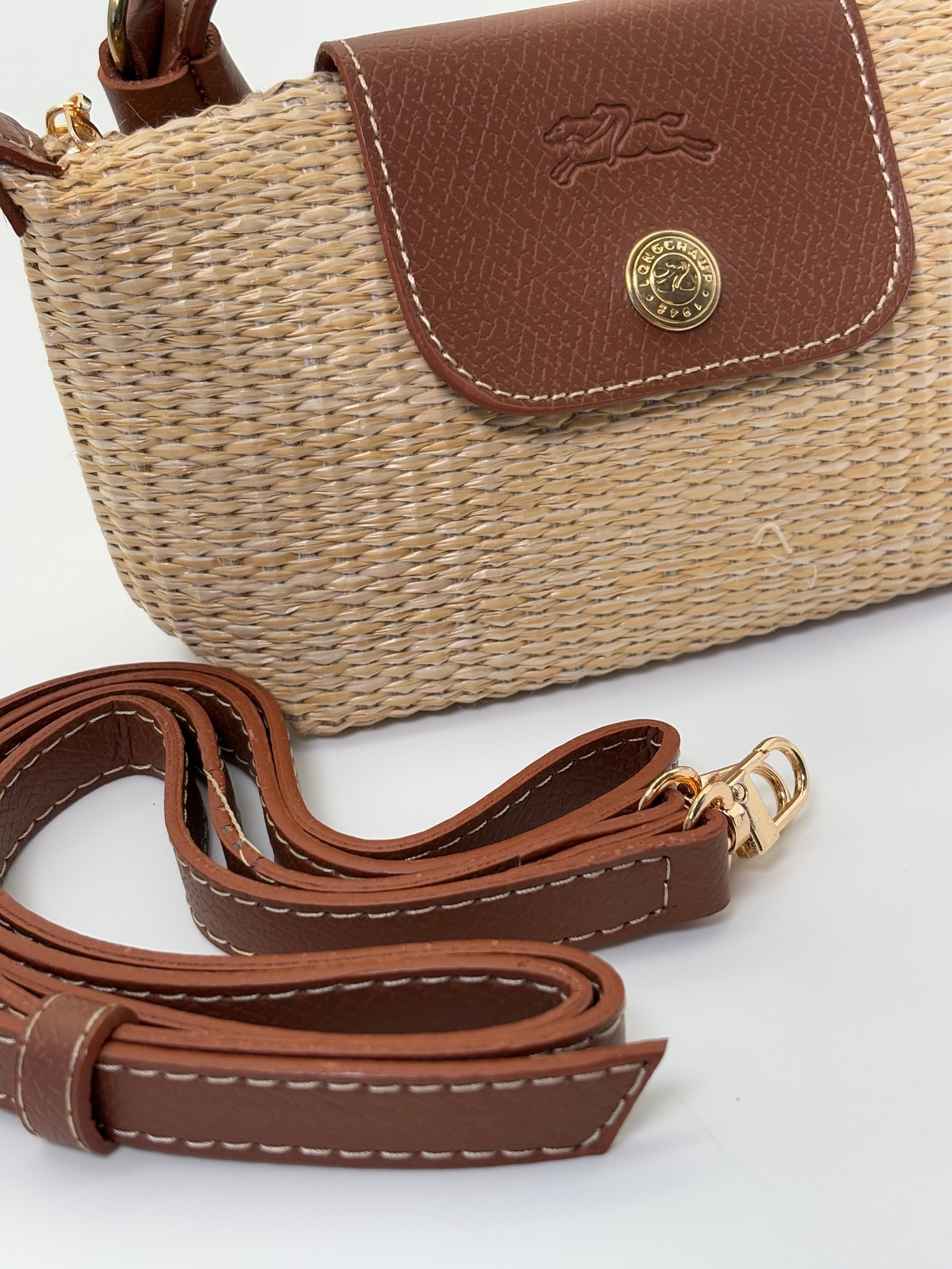 LONGCHAMP LE PLİAGE AÇIK HASIR XS EL ÇANTASI 