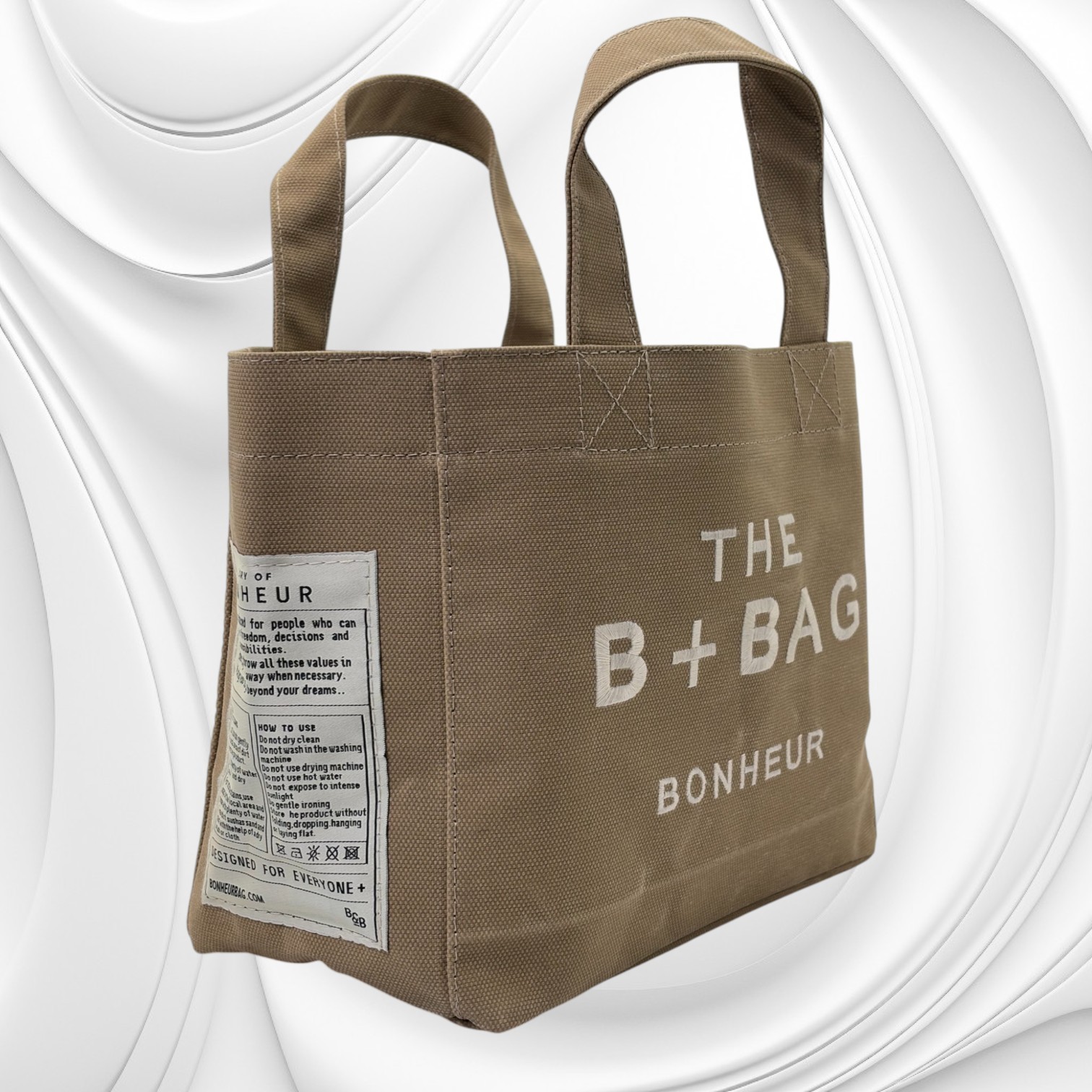 THE B+BAG ÇÖL BEJİ KANVAS ÇANTA