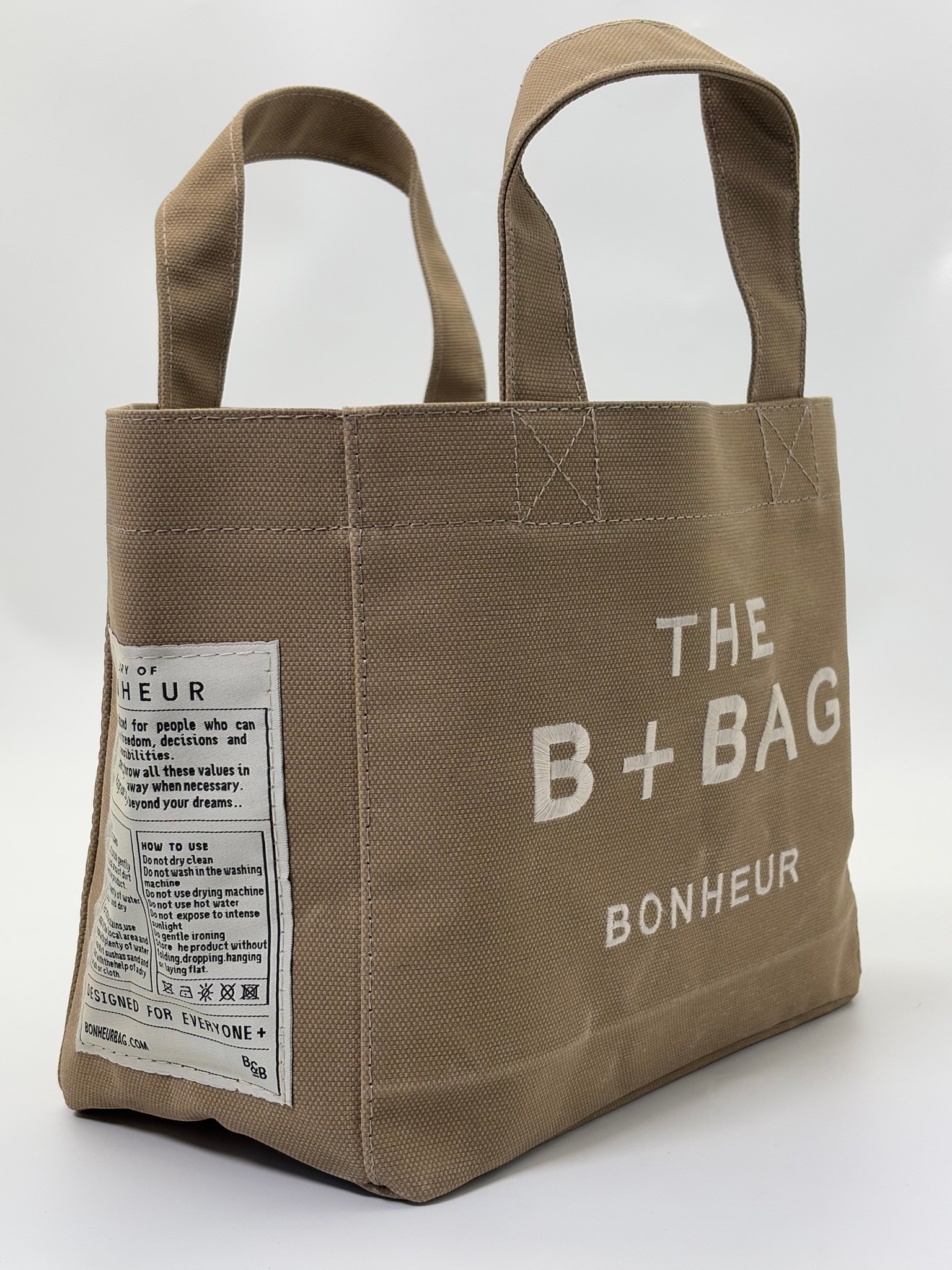 THE B+BAG ÇÖL BEJİ KANVAS ÇANTA